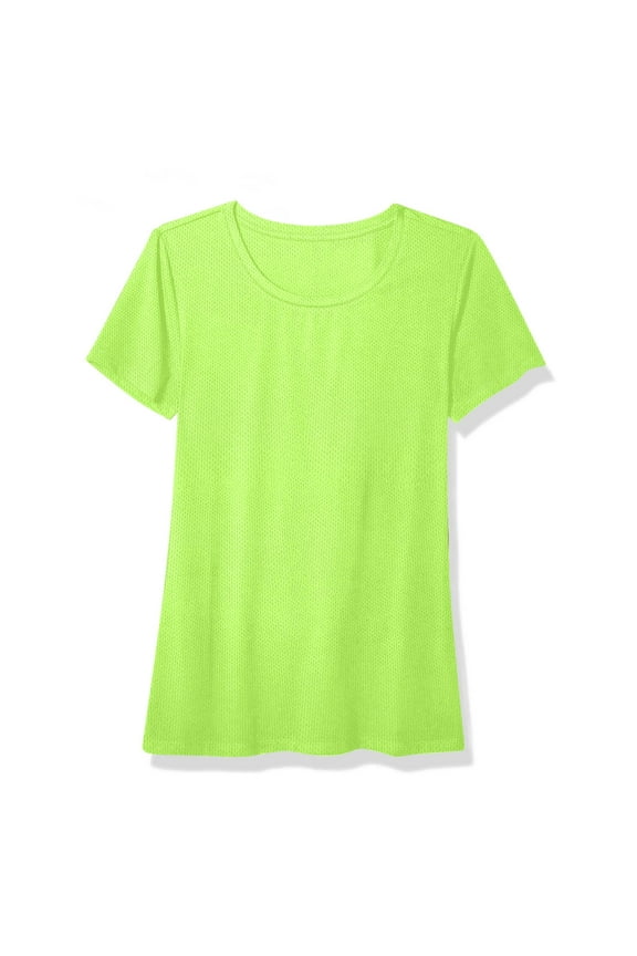 Summer Tops for Women Men Crew Neck Short Sleeve T Shirt Unisex Quick-Drying Loose Outdoor Sport Tees