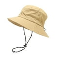 thumbnail image 1 of FAIWAD Sun Hats for Women Wide Brim Foldable Packable Summer Hat Adjustable Drawstring Beach Fisherman Cap, 1 of 3