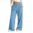 thumbnail image 1 of FAIWAD Sweatpants for Kids Elastic Waist Wide Leg Pants Boys Girls Athletic Pants with Pockets, 1 of 8