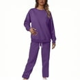thumbnail image 1 of FAIWAD Sweatshirt Sets for Women Long Sleeve Sweatshirt with Sweatpants Sets Plus Size 2 Piece Outfits Tracksuit, 1 of 7