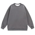 thumbnail image 1 of FAIWAD Sweatshirts for Men Crewneck Vintage Long Sleeve Plain Basic Pullover Tops Casual Plus Size Sweatshirt, 1 of 3