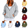 thumbnail image 1 of FAIWAD Sweatshirts for Women Half Zip Long Sleeve Hooded Pullover with Pocket Drawstring Hem Casual Hoodies, 1 of 9