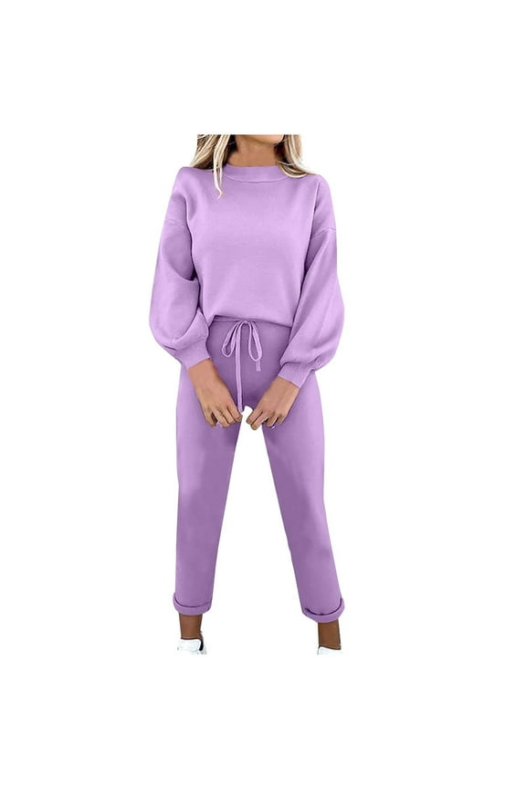 Sweatsuits for Women 2 Piece Set Long Sleeve Pullover Sweatshirts Sweatpants Workout Athletic Tracksuit Casual Outfits