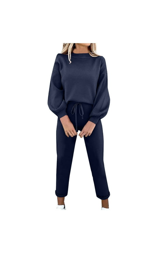 Sweatsuits for Women 2 Piece Set Long Sleeve Pullover Sweatshirts Sweatpants Workout Athletic Tracksuit Casual Outfits
