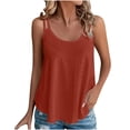 thumbnail image 1 of FAIWAD Tank Top for Women Mesh Flowy Spaghetti Strap Camisole Sleeveless Scoop Neck Blouse Casual Summer Tops, 1 of 6