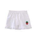 thumbnail image 1 of FAIWAD Toddler Baby Girls Summer Ruffled Shorts Cute Print Elastic Waist Cotton Linen Breathable Shorts Trendy Hot Shorts, 1 of 4