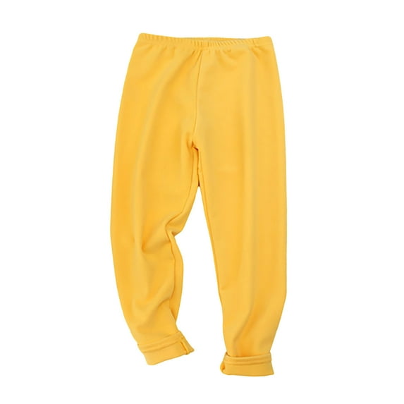 FAIWAD Toddler Boys Girls Pajama Pants Fleece Warm Stretchy Full Length Pants Kids Soft Comfy Sleep Bottoms Homewear