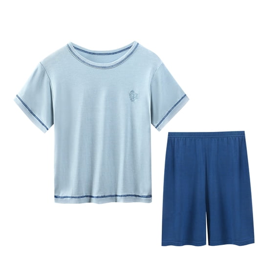 FAIWAD Toddler Boys Girls Tracksuit Kids Summer Short Sleeve Top and Shorts Breathable Thin Casual Activewear, 2-16 Years