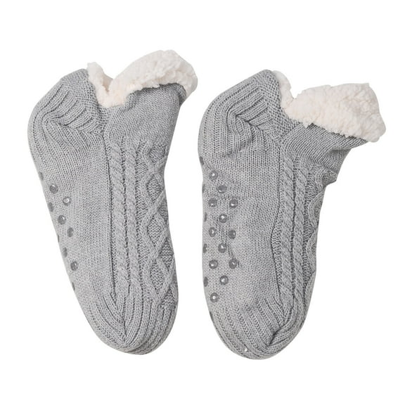 FAIWAD Toddler Fleece Knit Slipper Socks Unisex Boys Girls Warm Sherpa Lined Non Slip Indoor Floor Socks
