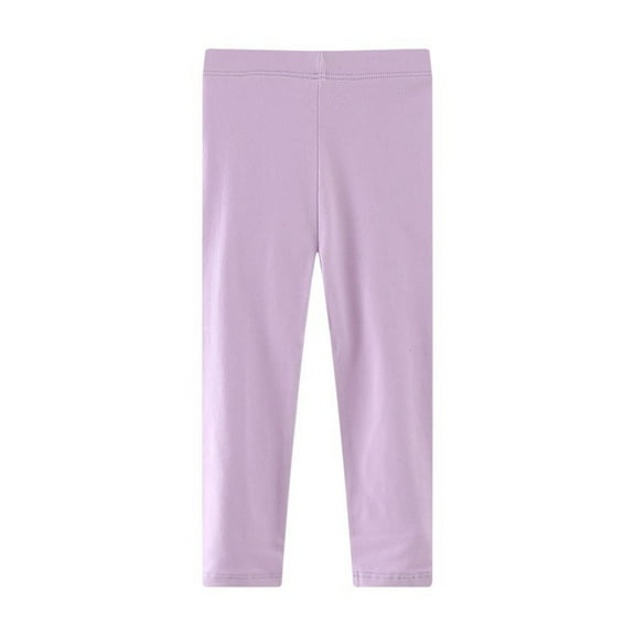 FAIWAD Toddler Girls Leggings Elastic Waisted Stretch Slim Tights Kids Full Length Cotton Pants School Dance Yoga Clothes