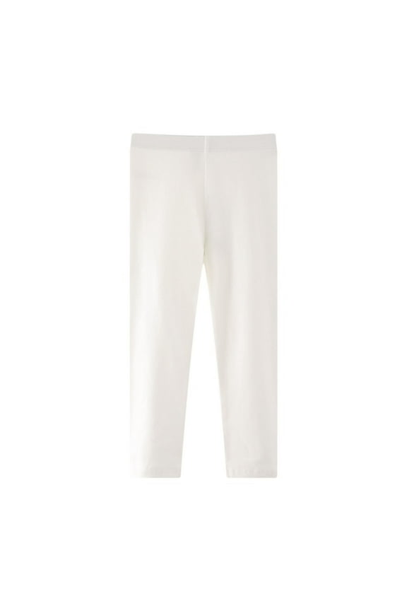 Toddler Girls Leggings Elastic Waisted Stretch Slim Tights Kids Full Length Cotton Pants School Dance Yoga Clothes