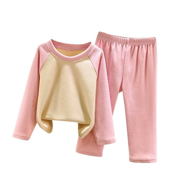 FAIWAD Toddler Kids Winter 2 Piece Set Soft Pullover Tops Matching Stretch Pants Casual Suit for Girl Boy