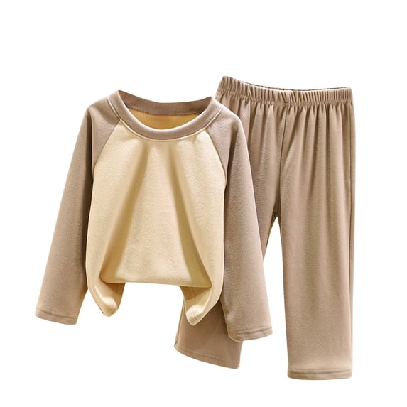 FAIWAD Toddler Kids Winter 2 Piece Set Soft Pullover Tops Matching Stretch Pants Casual Suit for Girl Boy