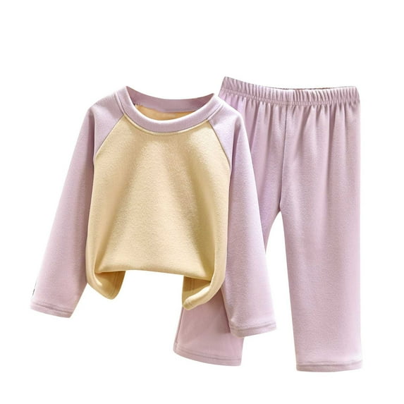 FAIWAD Toddler Kids Winter 2 Piece Set Soft Pullover Tops Matching Stretch Pants Casual Suit for Girl Boy