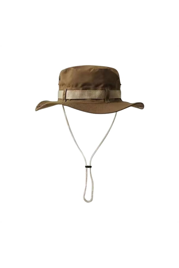 Unisex Wide Brim Fishing Hats Sun Outdoor Bucket Hat Windproof Hiking Camping Hat