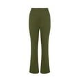 thumbnail image 1 of FAIWAD Women Comfy Yoga Bootcut Leggings High Waist Stretchy Slim Plus Size Solid Color Pants, 1 of 4