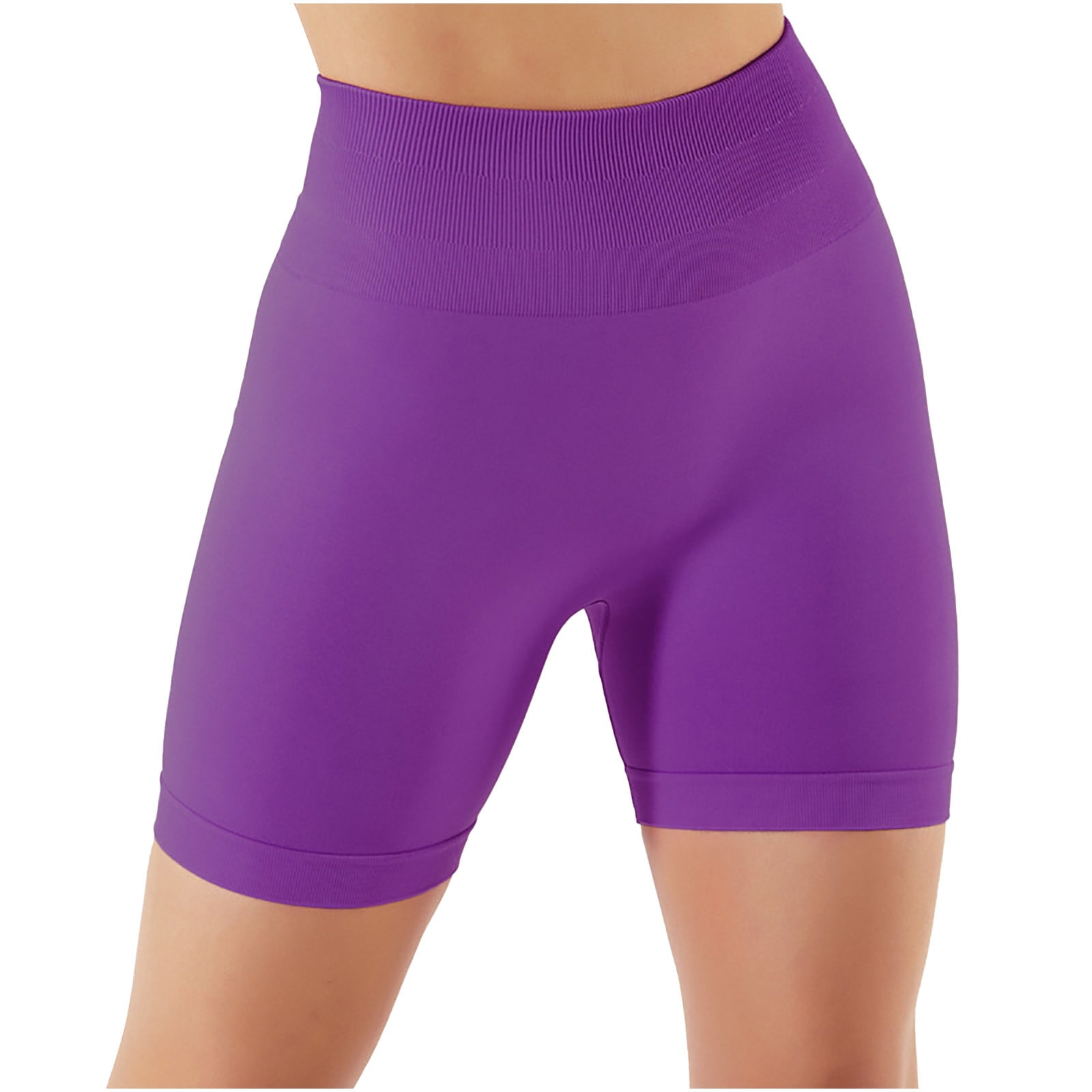 FAIWAD Womens Butt Lift Shorts High Waist Athletic Yoga Pants Slim Seamless  Solid Color Leggings (Small, Gray) 