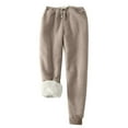 thumbnail image 1 of FAIWAD Women Plus Size Sweatpants Winter Fleece Lined Wram Drawstring Pants Elastic Waist Straight Lounge Pant, 1 of 5