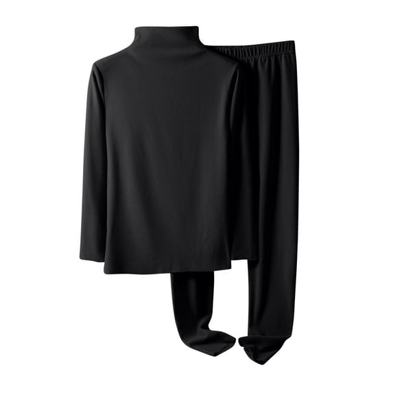 FAIWAD Women's 2 Piece Outfits Long Sleeve Turtleneck Top with Slim Stretch Pants Fall Winter Warm Soft Suit