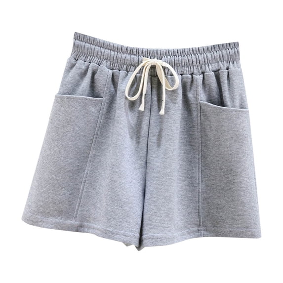 FAIWAD Women's Athletic Sweat Shorts Elastic Waist Casual Pajama Short with Pocket Jogger Workout Shorts