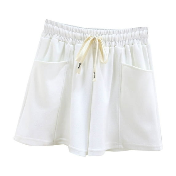 FAIWAD Women's Athletic Sweat Shorts Elastic Waist Casual Pajama Short with Pocket Jogger Workout Shorts