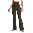 thumbnail image 1 of FAIWAD Women's Bootcut Yoga Pants High Waist Butt Lifting Slim Stretch Workout Running Flare Pants, 1 of 5