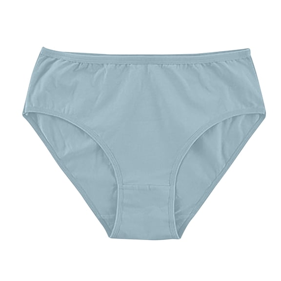 FAIWAD Women's Cotton Underwear Mid Waisted Soft Stretchy Briefs Seamless Cotton Crotch Hipster Panties