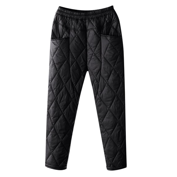 FAIWAD Women's Down Pants Winter Windproof Warm Outdoor Ski Snow Pants Elastic Stiaight Slim Pants