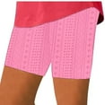 thumbnail image 1 of FAIWAD Women's Elastic Waist Short Leggings Casual Quick Dry Biker Shorts Hollow Out Breathable Beach Short Pants, 1 of 9