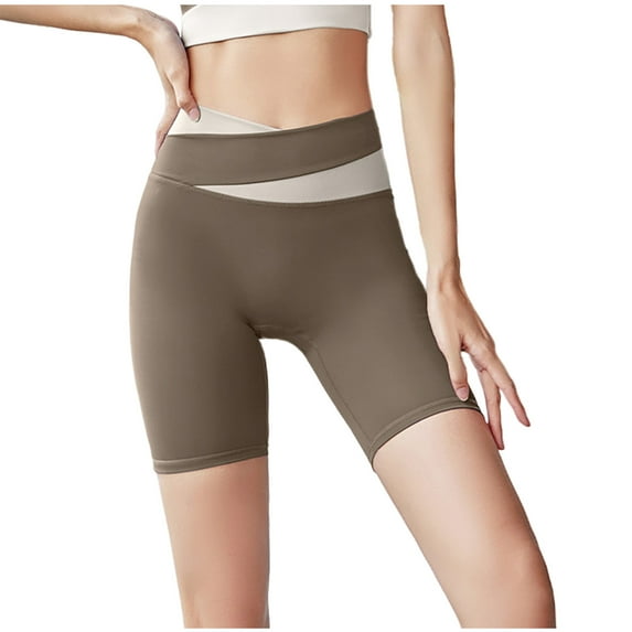 FAIWAD Women's High Waist Capri Pants Elastic High Waist Yoga Leggings Seamless Butt Lift Athletic Tights