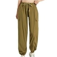 thumbnail image 1 of FAIWAD Women's High Waist Drawstring Sweatpants Outdoor Cinch Bottom Loose Casual Yoga Athletic Pant, 1 of 4