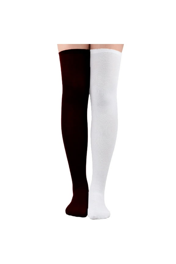 Women's Over Knee High Socks Slim Stretchy Thigh High Socks Stockings for Dresses Girls Colored Footed Tights