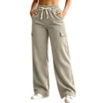thumbnail image 1 of FAIWAD Women's Plus Size Corduroy Pants High Waisted Straight Leg Athletic Cargo Pant with Pockets, 1 of 8