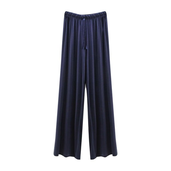 FAIWAD Women's Plus Size Pajama Pants Casual Home Wear Loose Elastic Waist Lounge Pants Pj Bottoms With Drawstring