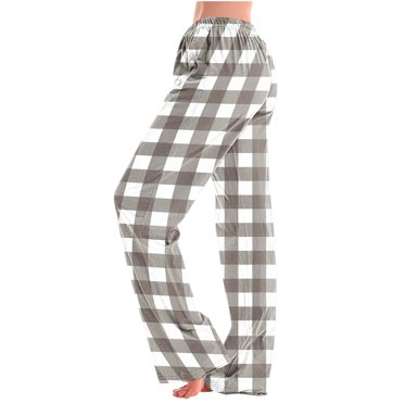 Esenchel Women's Plus Size Pajama Pants - Rayon Bamboo Lounge Sleepwear