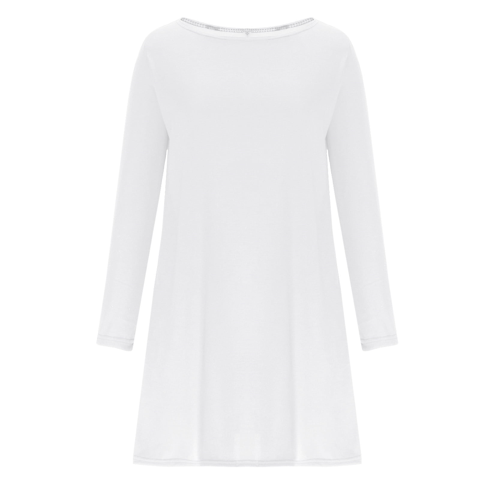 plus size white t shirt dress Stone Oversized Midi T-Shirt back look. Faiwad Women's Plus Size Plain