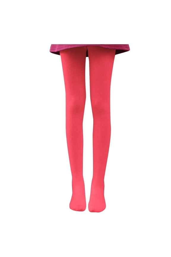 Women's Soft Opaque Tights Colorful High Waist Butt Pantyhose Girls Stretchy Dance Footed Stockings