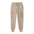 thumbnail image 1 of FAIWAD Women's Solid Color Straight Loose Long Pants Casual High Waisted Elastic Joggers Pants with Pockets, 1 of 4