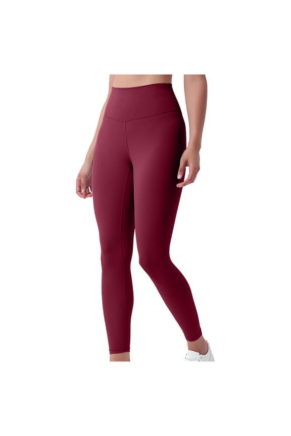 Women's Solid Color Yoga Leggings Butt Lifting Workout High Waist Stretch Running Pants