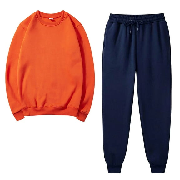 FAIWAD Women's Sweatsuit Set 2 Piece Outfit Long Sleeve Round Neck Pullover Tops and Sweatpants Outfits Sets