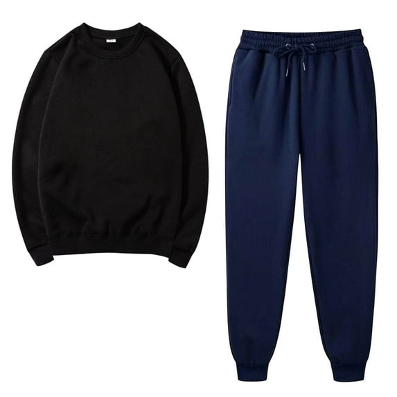 FAIWAD Women's Sweatsuit Set 2 Piece Outfit Long Sleeve Round Neck Pullover Tops and Sweatpants Outfits Sets