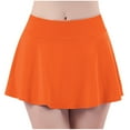 thumbnail image 1 of FAIWAD Women's Tennis Golf Skirt High Waist A-Line Flared Workout Skirt 2-in-1 Lightweight Basic Athletic Skirt, 1 of 4
