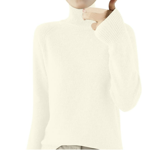 FAIWAD Women's Turtleneck Basic Undershirts Long Sleeve Casual Lightweight Soft Pullover Tops
