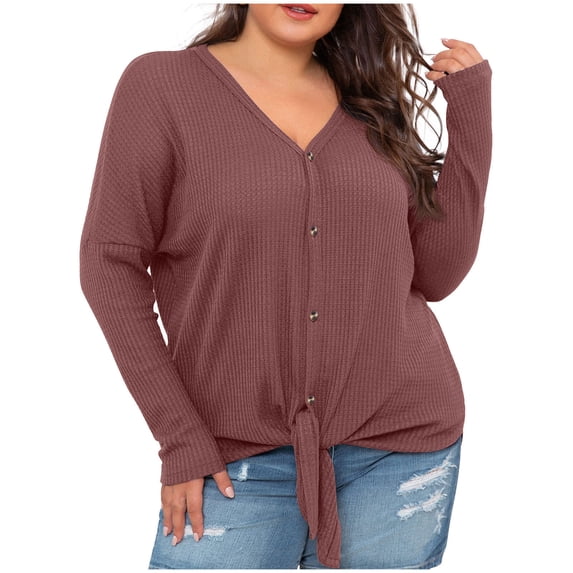 FAIWAD Women's V Neck Cardigan Coat Long Sleeve Button Down Classic Lightweight Cardigans