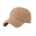 thumbnail image 1 of FAIWAD Women's Winter Fleece Baseball Cap Solid Color Sports Trucker Hat Workouts Outdoor Warm Cap, 1 of 9
