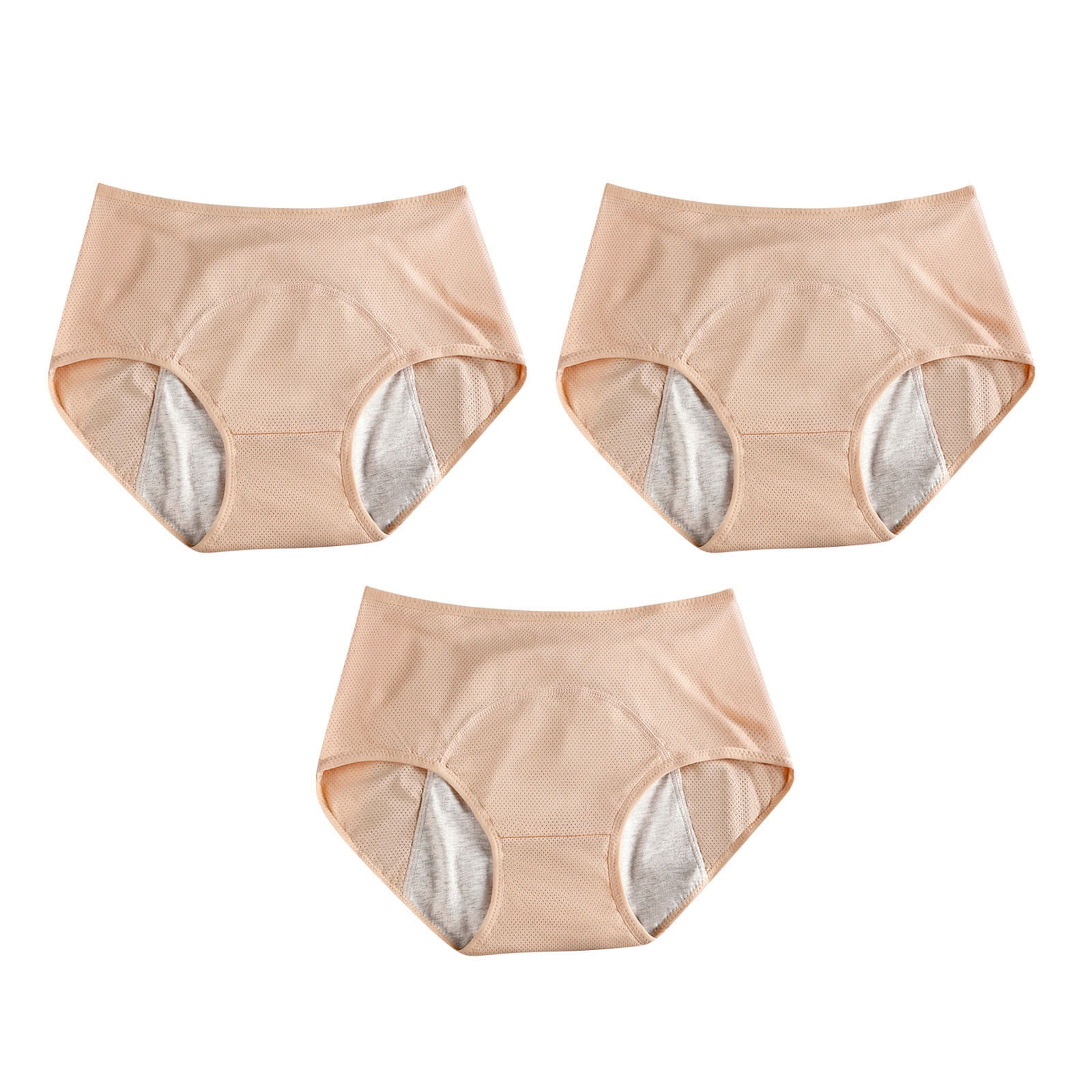 FAIWAD Womens 3 Pack Underwear High Waisted Plus Size Underwear