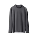 thumbnail image 1 of FAIWAD Womens Long Sleeve Thermal Tops Mock Neck Fleece Basic Pullover Thin Basic Layer Soft Comfy Homewear, 1 of 6