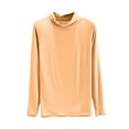 thumbnail image 1 of FAIWAD Womens Long Sleeve Top Round Neck Solid Color Basic Pullover Top Fall Winter Bottoming Top, 1 of 3