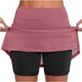 thumbnail image 1 of FAIWAD Womens Quick Dry Tennis Skorts with Inner Shorts High Waist Stretch Athletic Skirts Golf Workout Skirts, 1 of 6