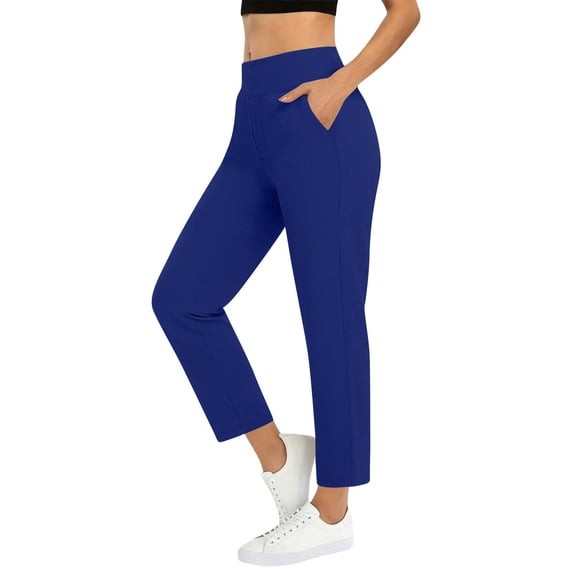FAIWAD Travel Pants Women High Waisted Stretch Athletic Golf Ankle Pants Dressy Business Work Trousers